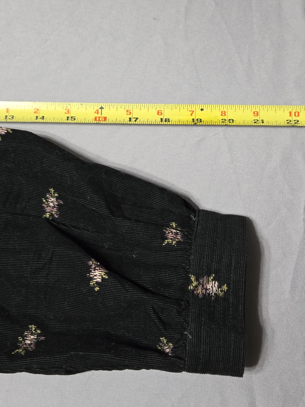 Madewell Sz Small Black Floral V-Neck Cotton Dress - Picture 8 of 9
